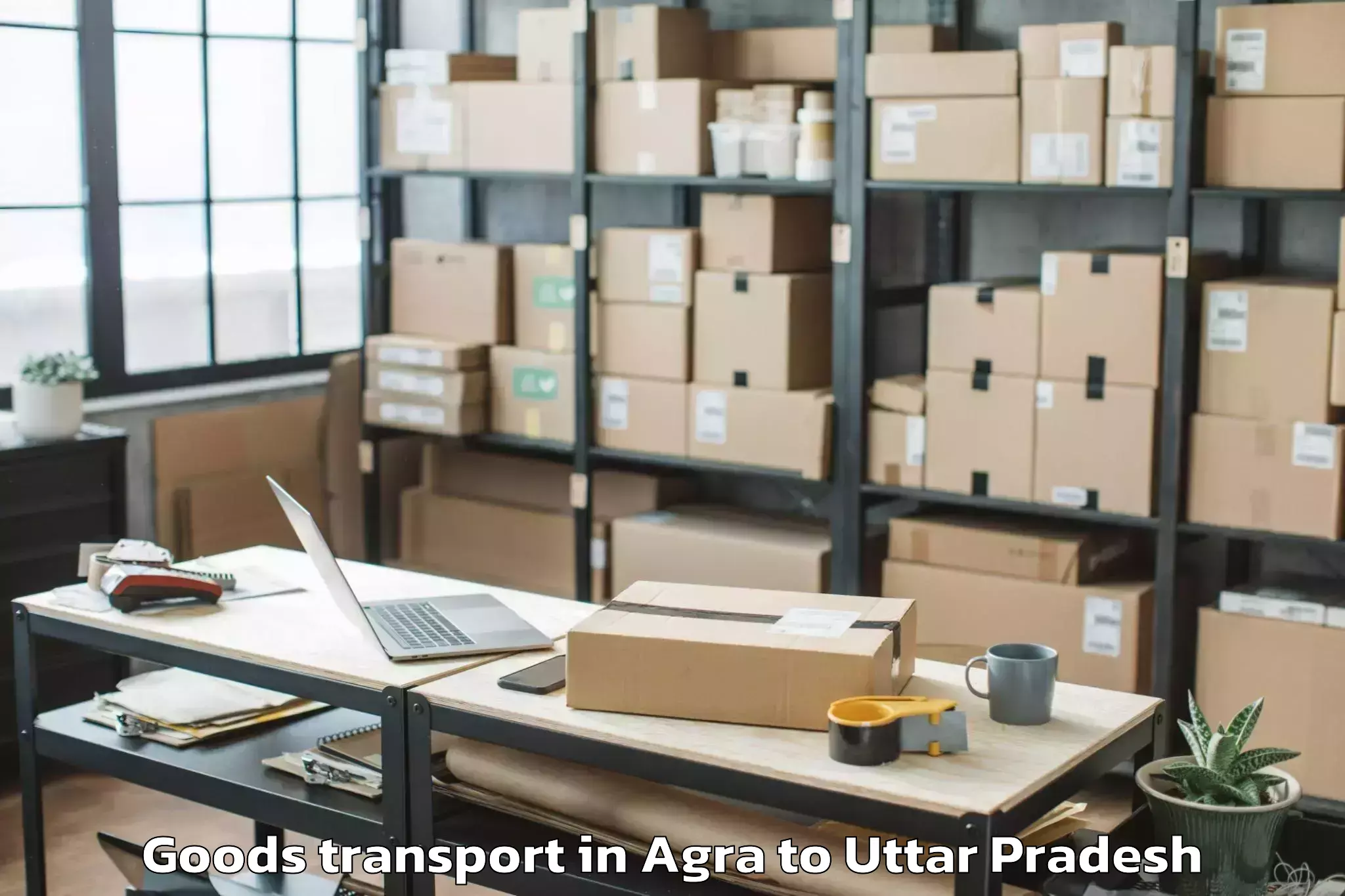 Discover Agra to Rasra Goods Transport